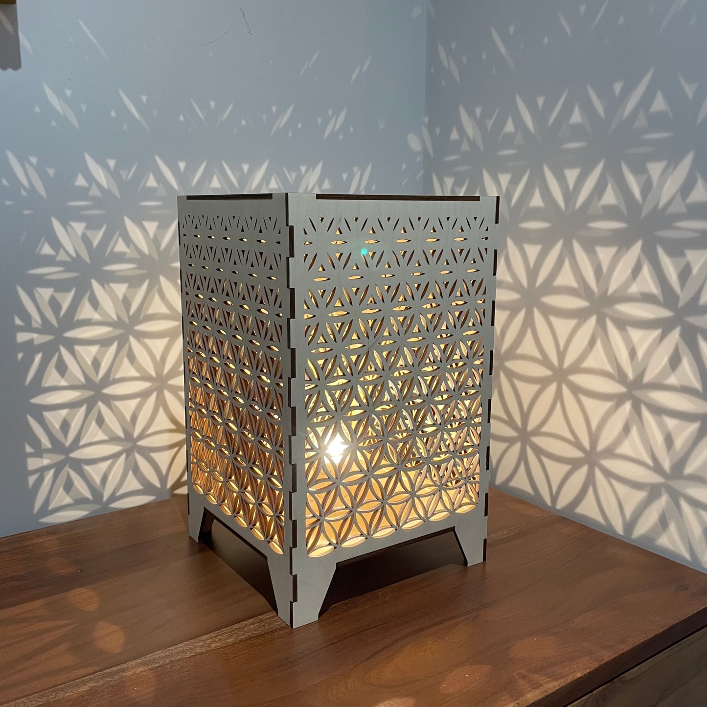 Flower of Life Shadow Lamp (Clear Cut Creation)