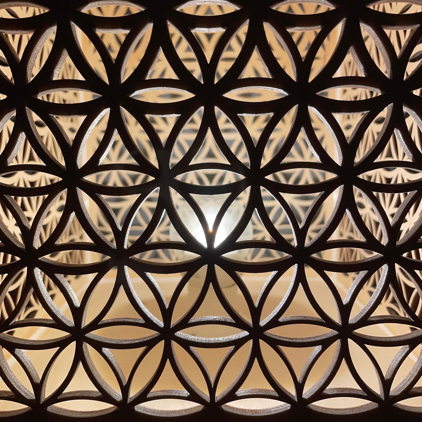 Flower of Life Shadow Lamp (Clear Cut Creation)